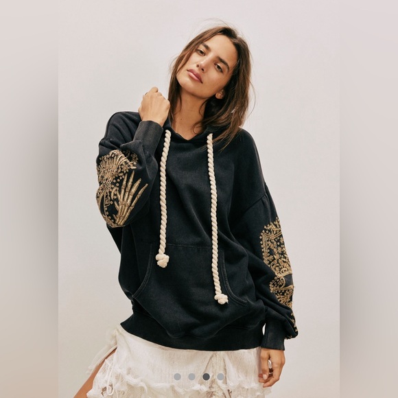 Free People Encrusted Sweatshirt/Hoodie - Picture 7 of 9